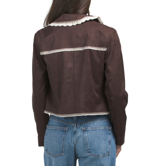 BAGATELLE COLLECTION Bitter Crochet Trim Jacket - Picture 2 of 2